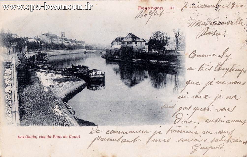 Les Quais, Vus du Pont de Canot